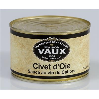 Civet d'oie sauce au vin de Cahors