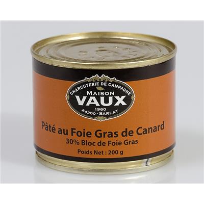 Pâté au foie gras de canard (30% bloc de foie gras)